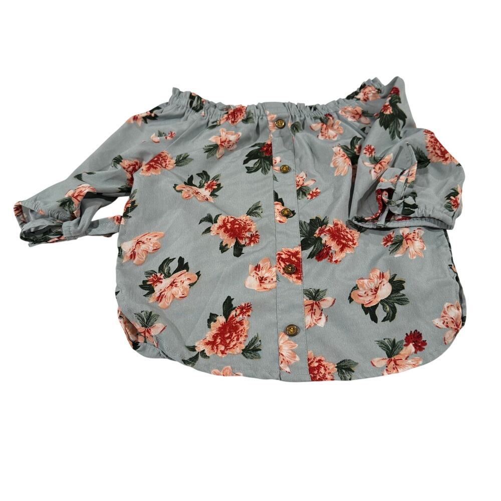 Speed Limit Toddler Girl 5T Floral Blouse
